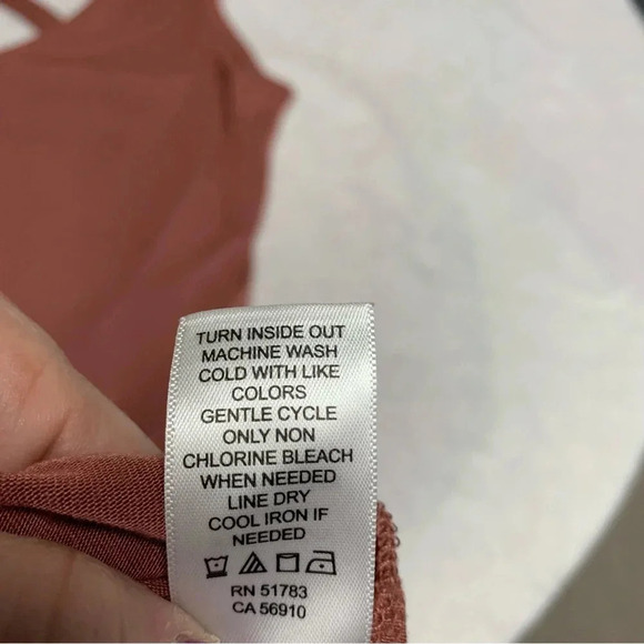 Maurice’s 24/7 dark coral sundress size small very stretchy has pockets - Picture 5 of 7